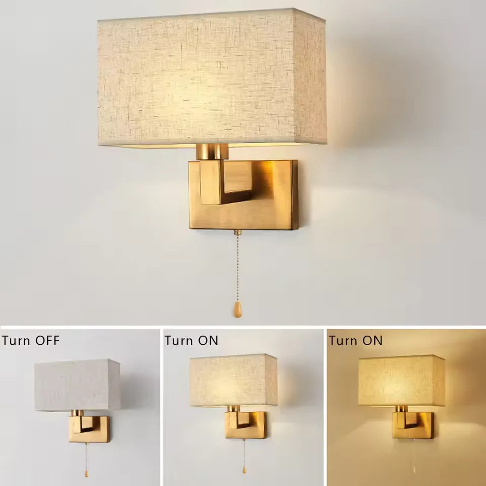 2x Vägglampor i Guld – Modern LED-lampa