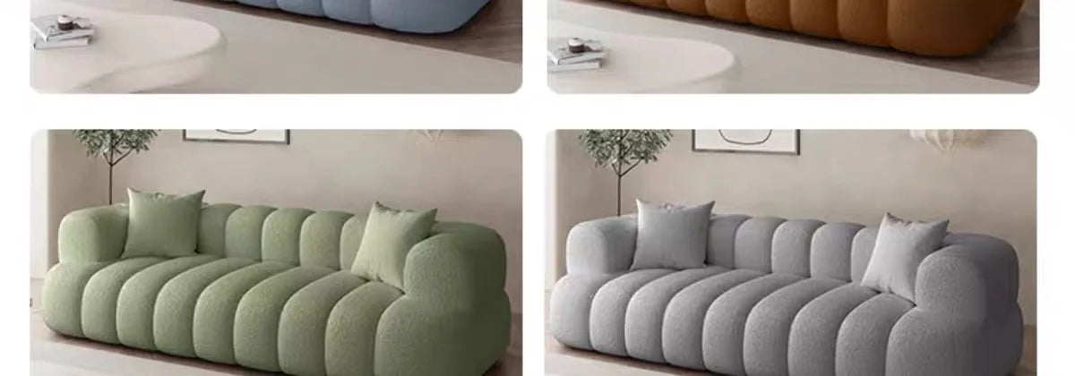 Lyxig Modern Hörnsoffa – Minimalistisk L-formad Design – För Vardagsrum & Barnrum