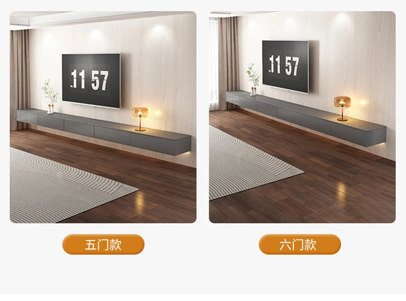 ANGDUO Flytande TV-bänk – Glamour & Minimalism för Moderna Vardagsrum
