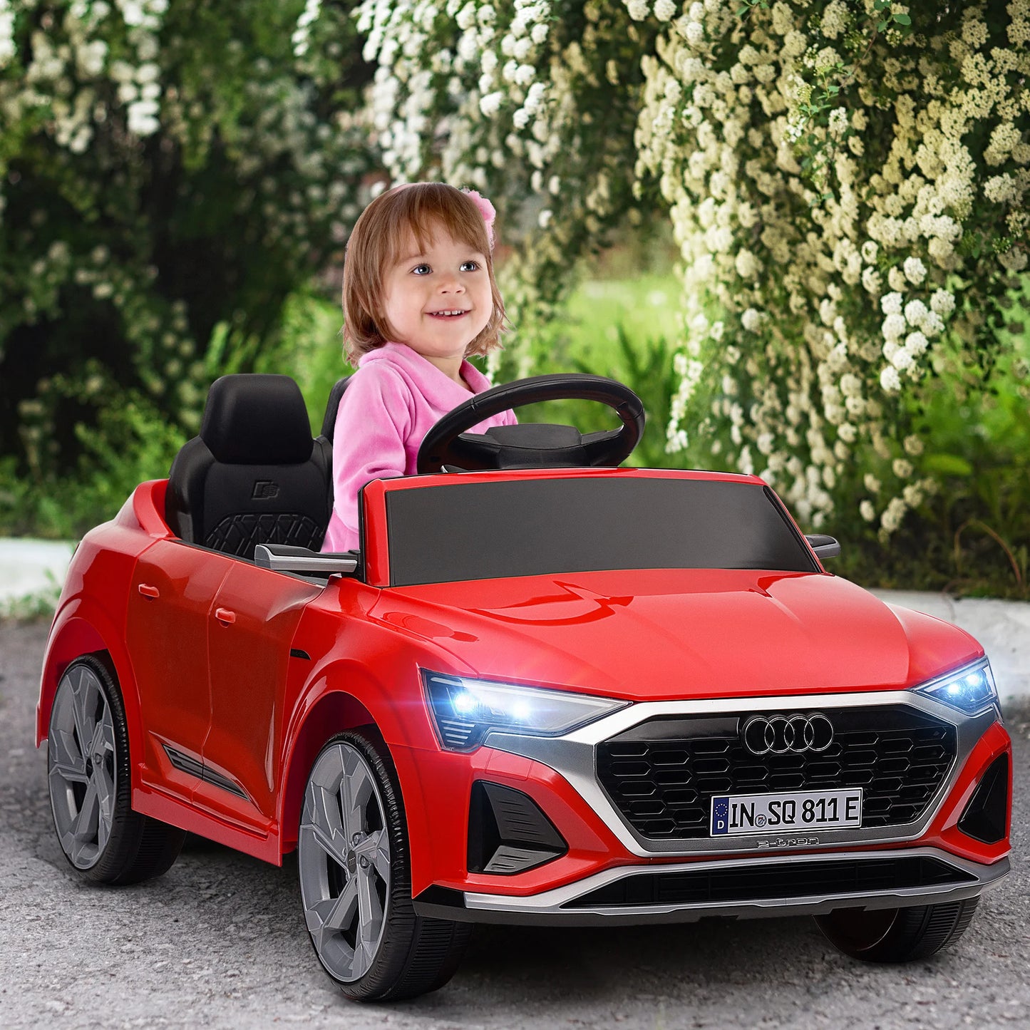 Elbil för Barn – Audi Q8 E-Tron 12V med Musik & Ljus
