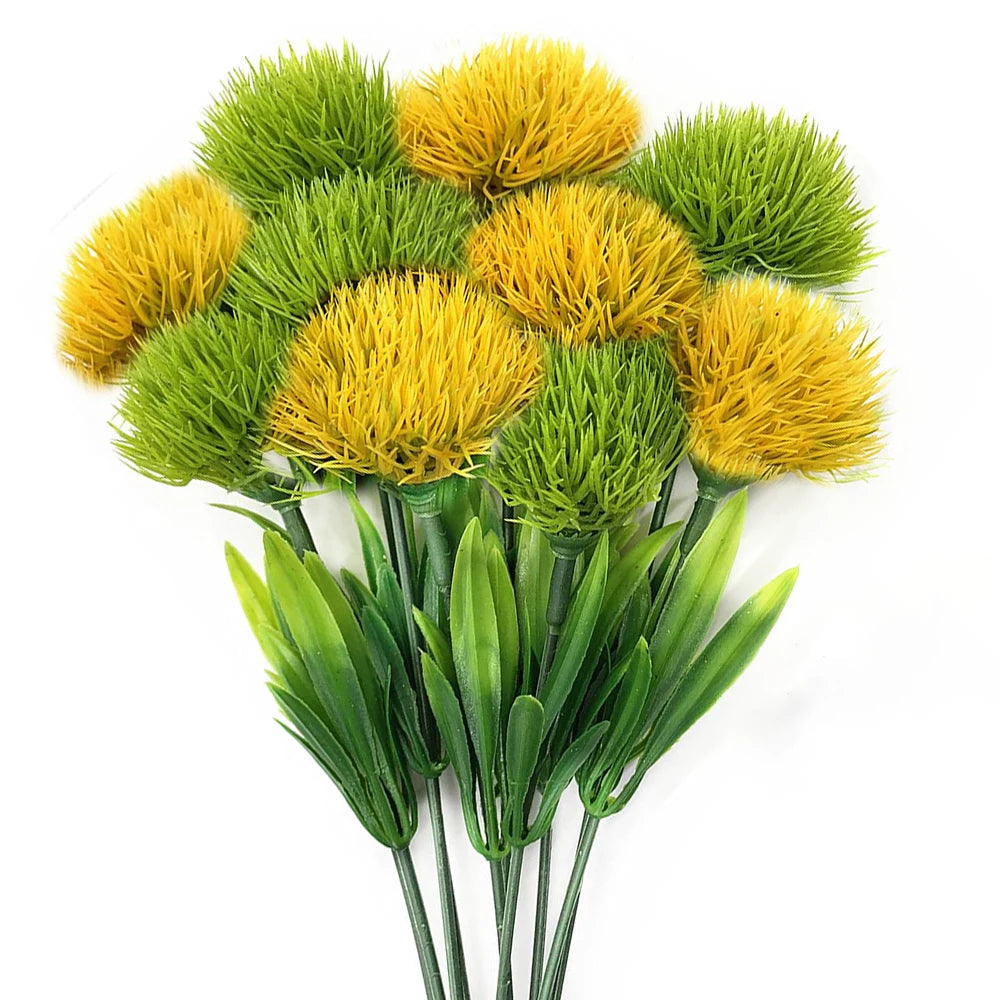 10-pack konstgjorda maskrosblommor – Dekorationsbukett för bröllop, fest och hem