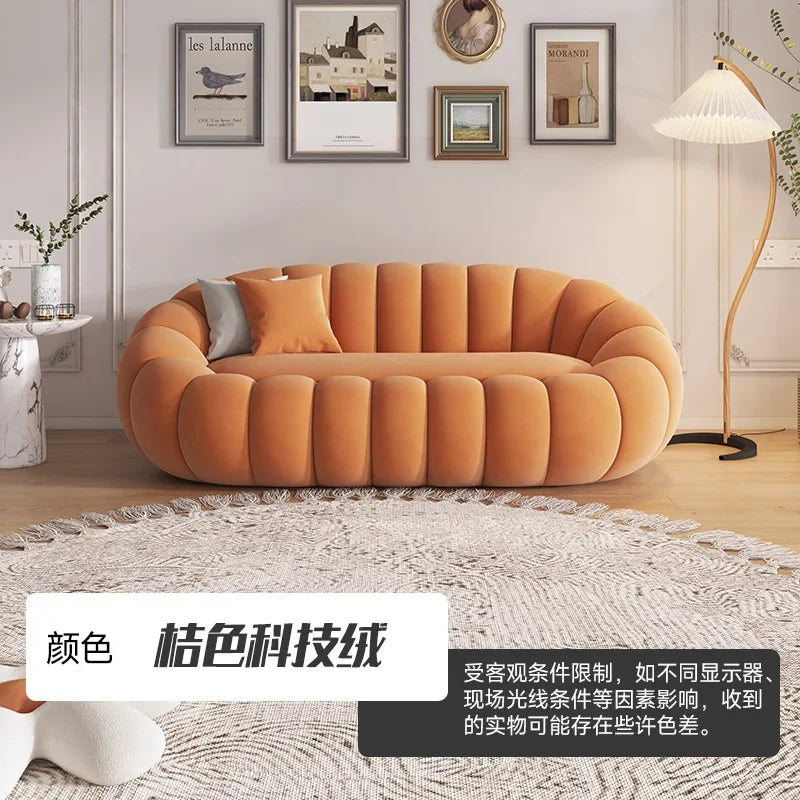 Elegant Teddy Sammet Recliner Soffa – Nordisk Stil – Bekväm Loungestol för Vardagsrum
