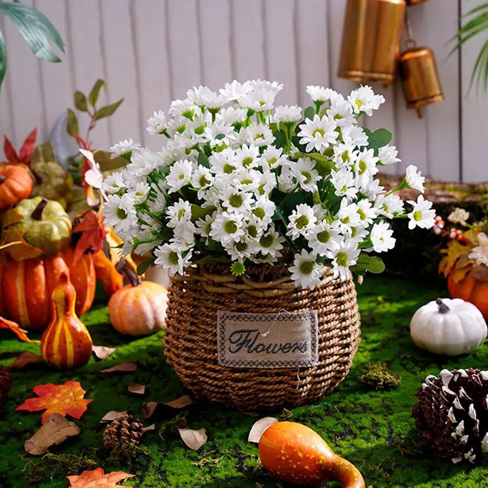 Konstgjorda Höstblommor – Vattentåliga Mumsblommor för Utomhus & Inomhus (5-pack)