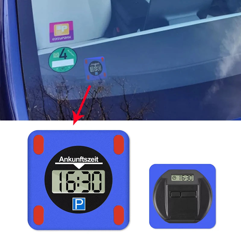 Elektronisk Parkeringsskiva – LCD Dubbel Display – Automatisk Tidtagning