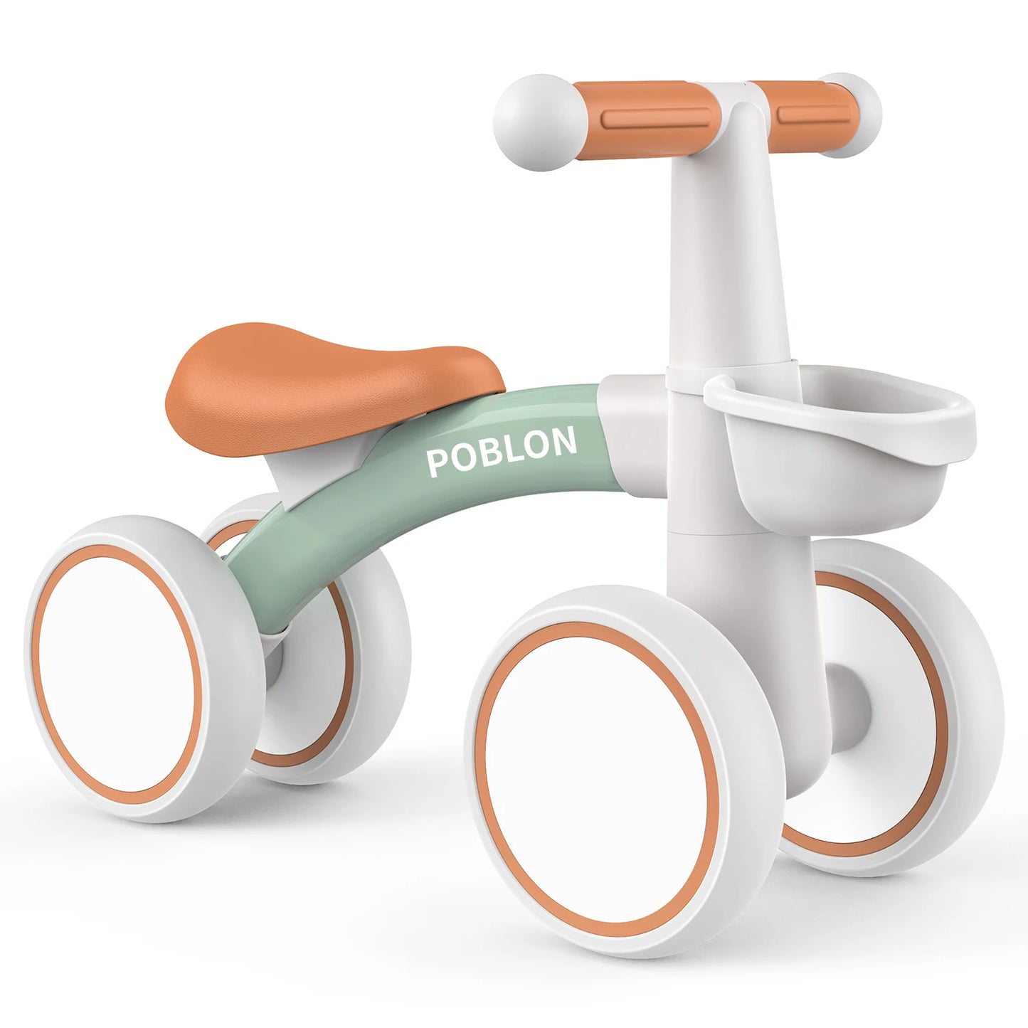 Baby Balanscykel med 4 Hjul – För Barn 12–24 Månader | Utan Pedaler