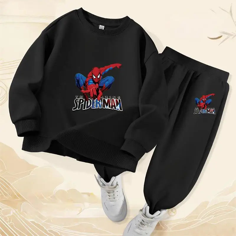 đ·ïž Sportigt Barnset för Pojkar â Spiderman Design â VĂ„rkollektion â 2-delad Tröja & Byxor