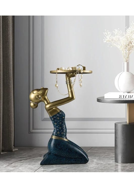 OLOEY Metalliskt Soffbord – Italiensk Minimalism för Vardagsrum & Entré
