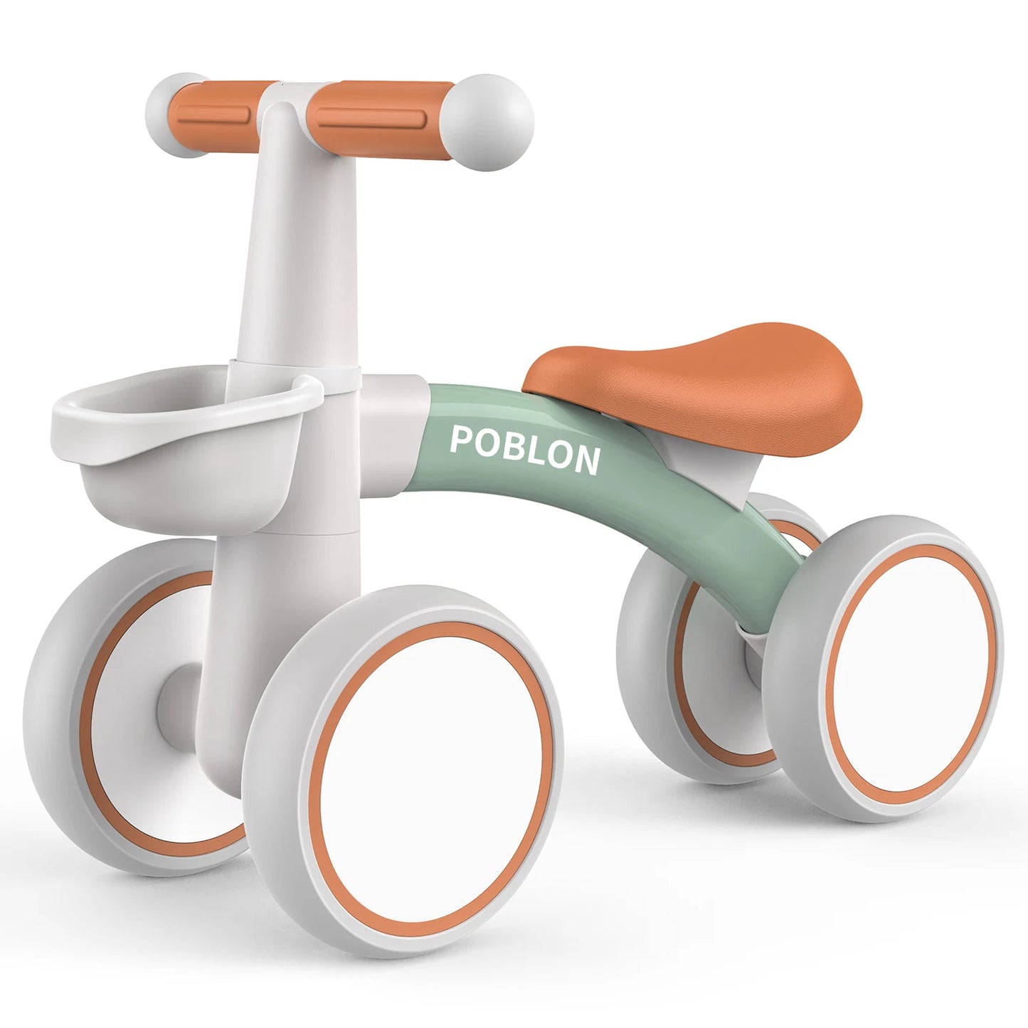 Baby Balanscykel med 4 Hjul – För Barn 12–24 Månader | Utan Pedaler