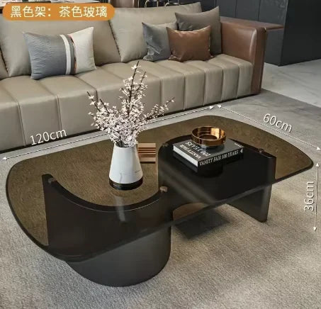 MDNG Rektangulärt Soffbord i Härdat Glas – Lyxig Modern Design