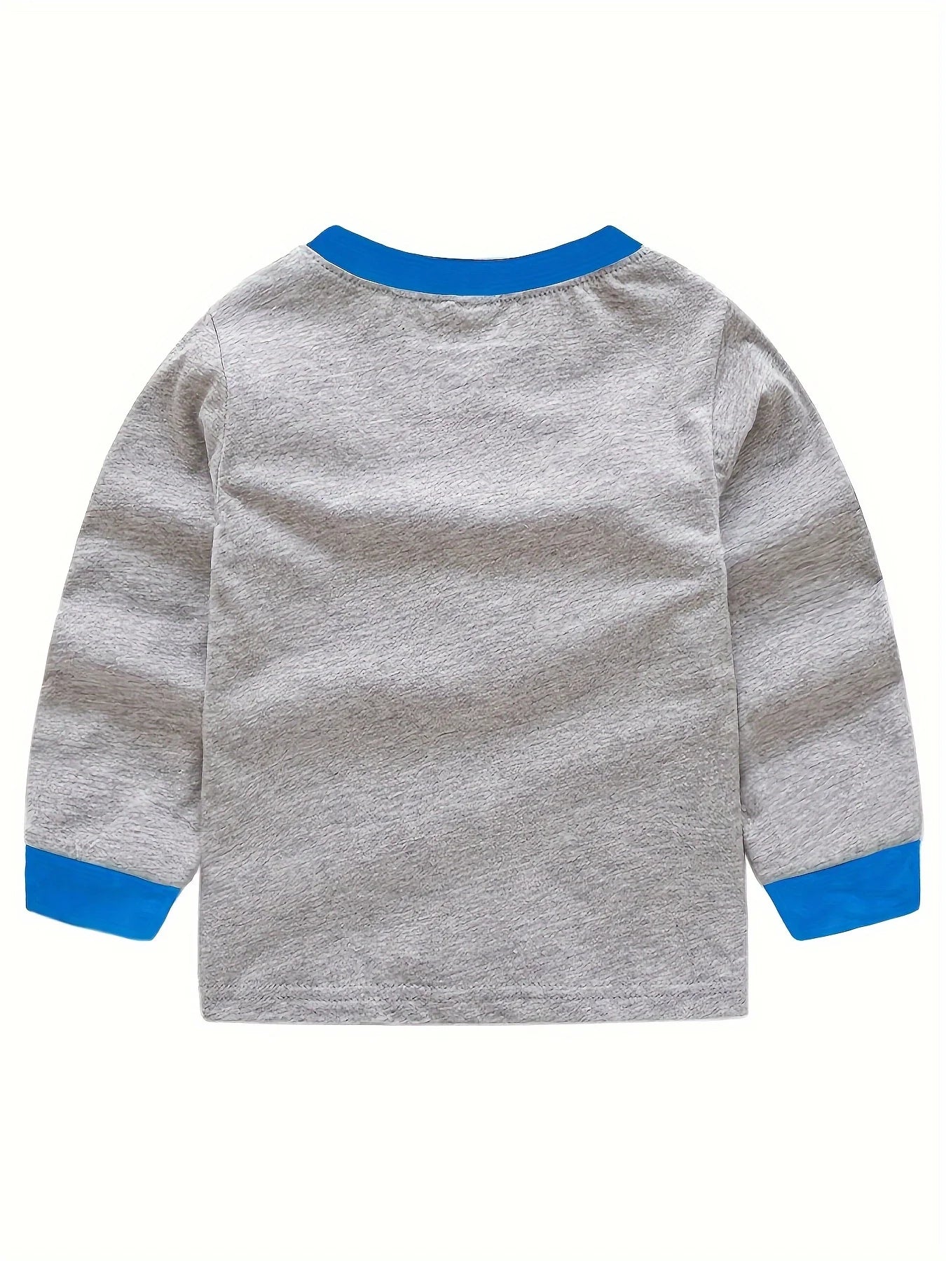 Barnpyjamas för Pojkar – Tecknad Truck & Grävmaskin – 2-delad Set i Bomull – 1–6 år