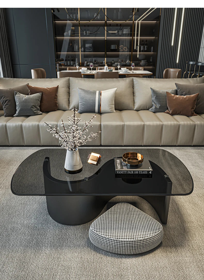 MDNG Rektangulärt Soffbord i Härdat Glas – Lyxig Modern Design