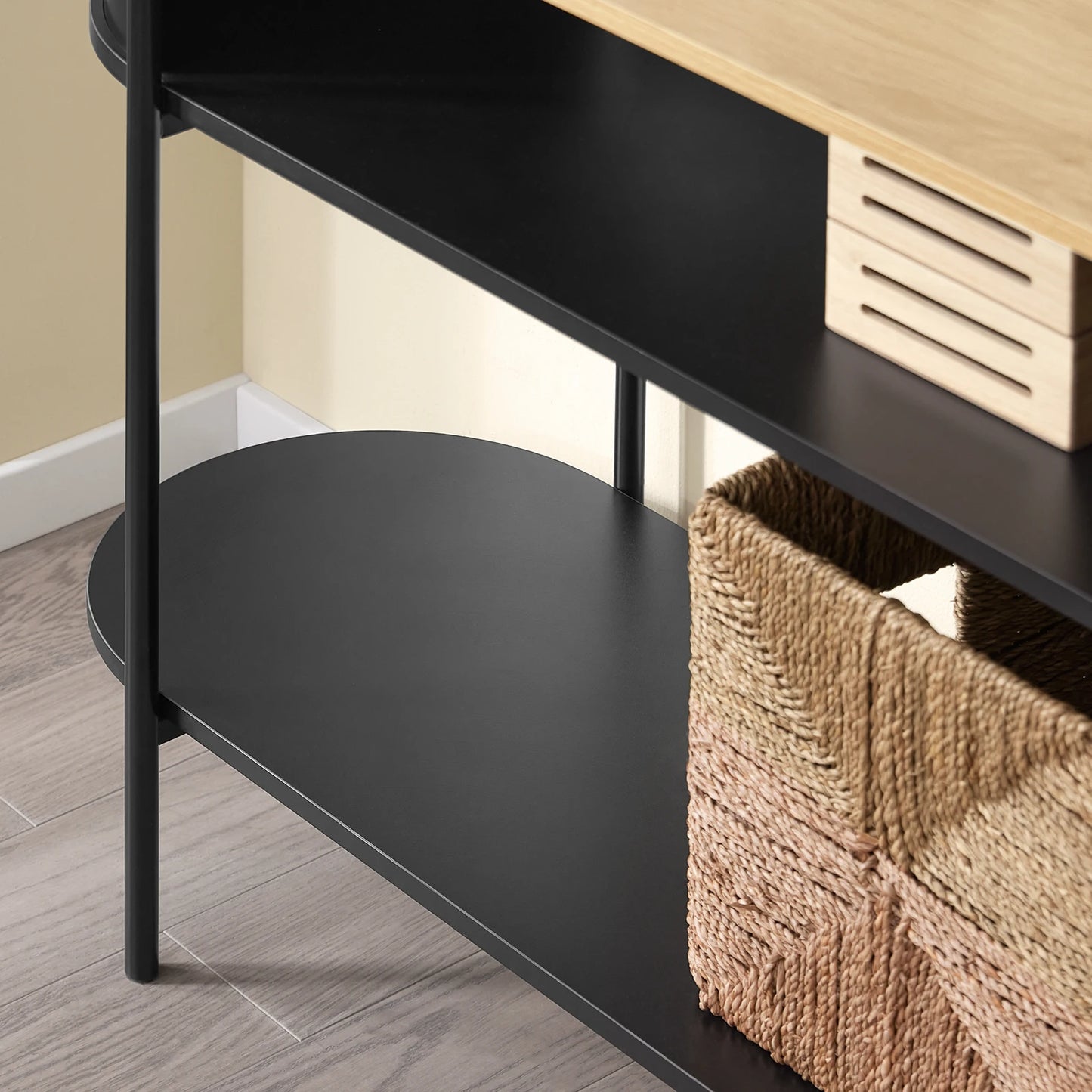 SoBuy FSB102 Konsolbord – Industriell Design med 3 Hyllplan