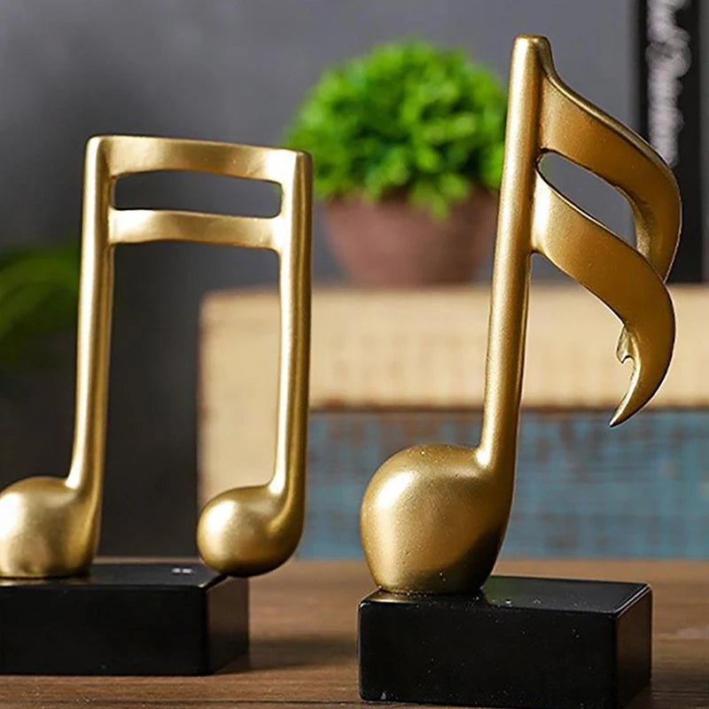đ” JETTING Musiknot Dekoration i Resin â KonstnĂ€rlig Ornament för Hem & Kontor