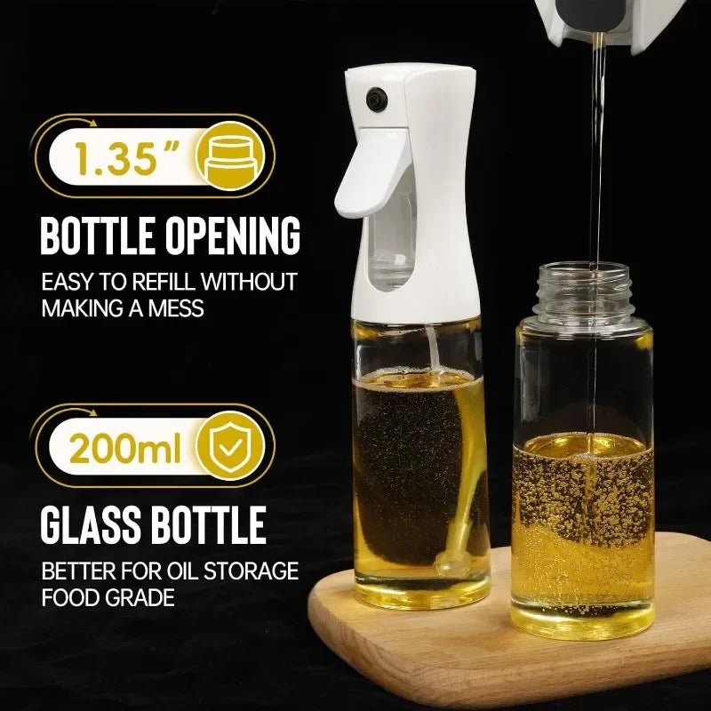 Oljedispenser med Sprayfunktion – 200ml/300ml/500ml – För Matlagning, Grill & Bakning