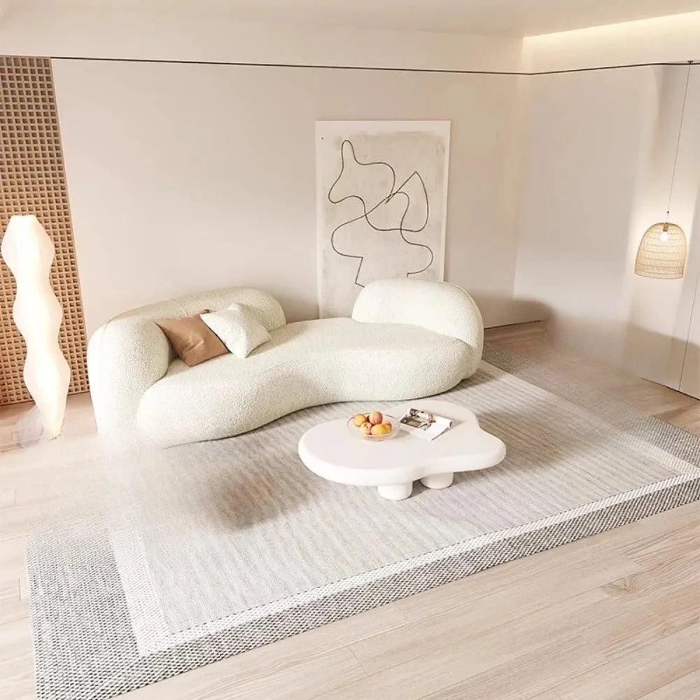 Nordisk Lyxig Hörnsoffa – Berberfleece & Modern Design – För Vuxna & Vardagsrum