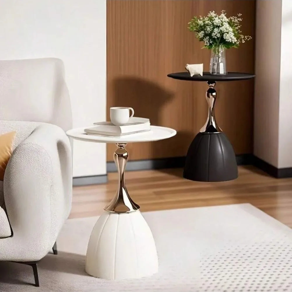 Nordiskt Soffbord i Järn – Rund Design med Modern Marockansk Stil