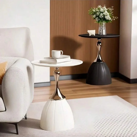 Nordiskt Soffbord i Järn – Rund Design med Modern Marockansk Stil