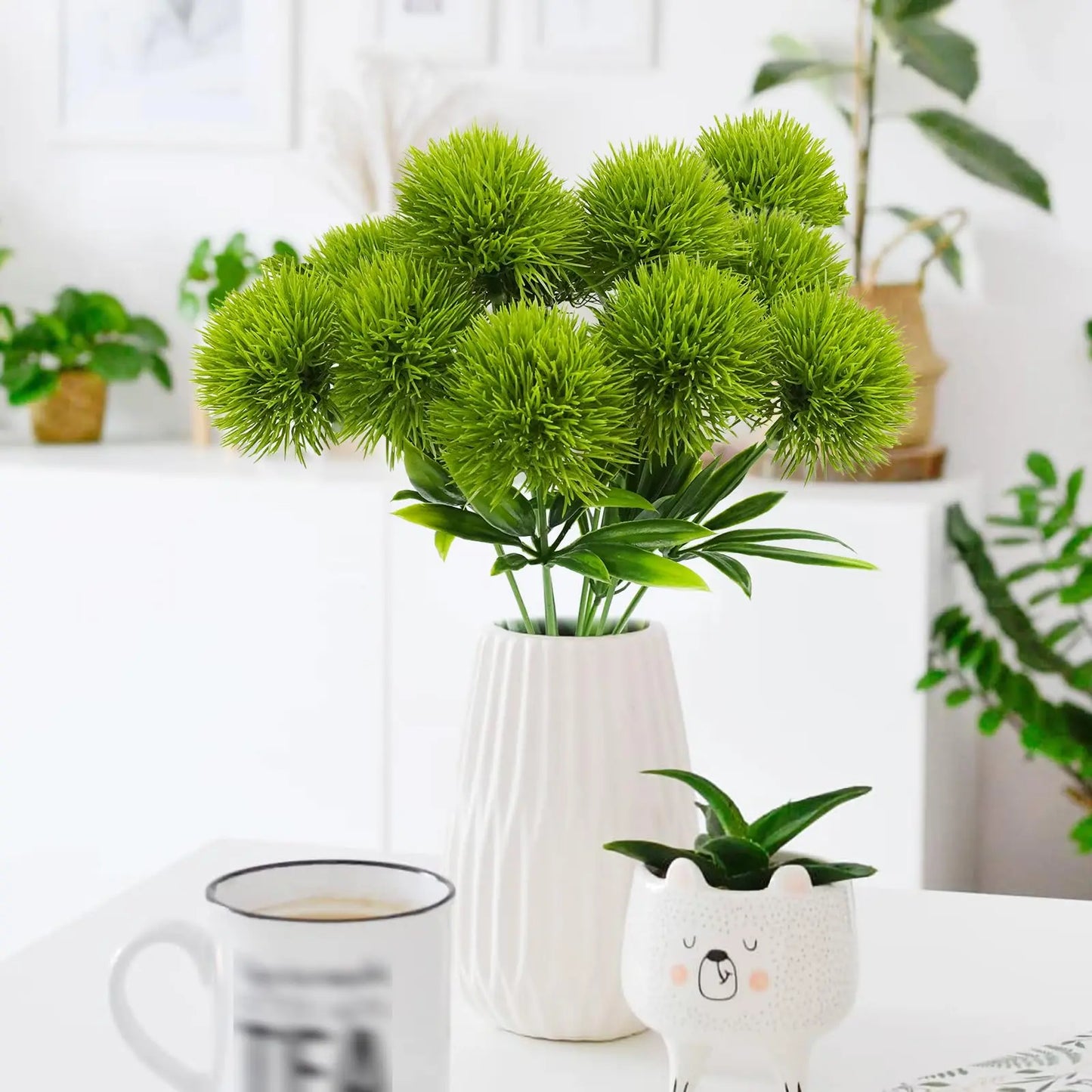 10-pack konstgjorda maskrosblommor – Dekorationsbukett för bröllop, fest och hem