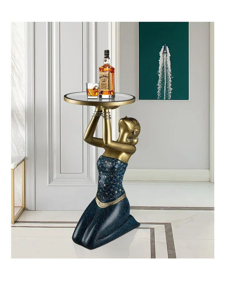 OLOEY Metalliskt Soffbord – Italiensk Minimalism för Vardagsrum & Entré
