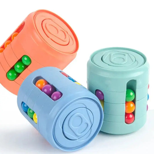 Multifunktionell Fidget Spinner – Färgglada Bönor & Stresslindring – För Barn & Vuxna