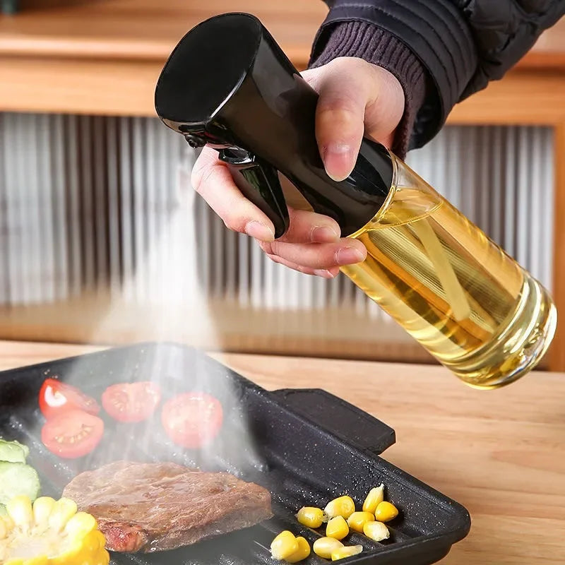 Oljedispenser med Sprayfunktion – 200ml/300ml/500ml – För Matlagning, Grill & Bakning