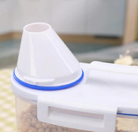 2KG Spannmålsbehållare med Måttkopp – Smart Förvaring för Ditt Kök