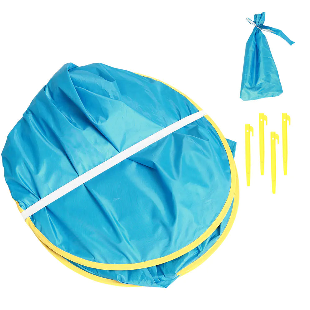 Automatisk Pop-Up Barnpool med Avtagbart Tält – 117×79×70 cm