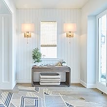 2x Vägglampor i Guld – Modern LED-lampa