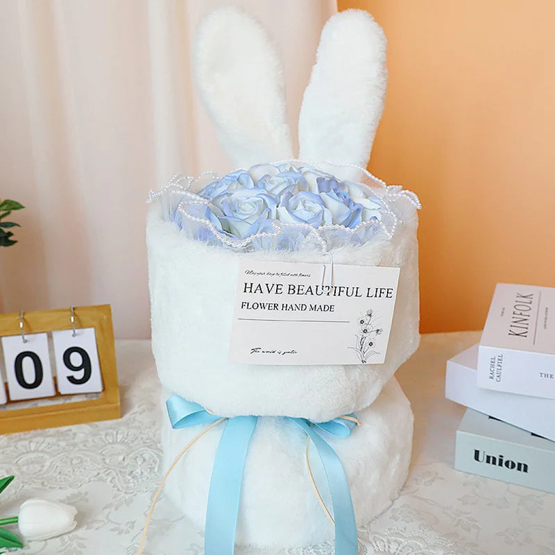 Lyxig Tvålblommebukett i Presentbox – 3 Eleganta Stilar