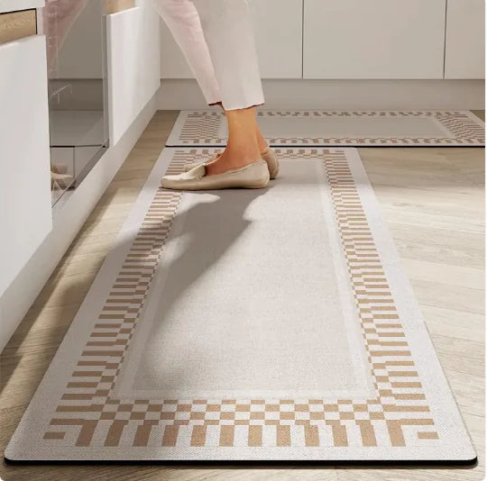 Superabsorberande halkfri köksmatta – Stilren och säker för ditt hem