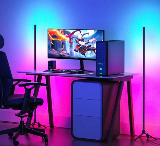 LED-hörnlampa Color Glow – Fjärrstyrd & Justerbar Atmosfärbelysning