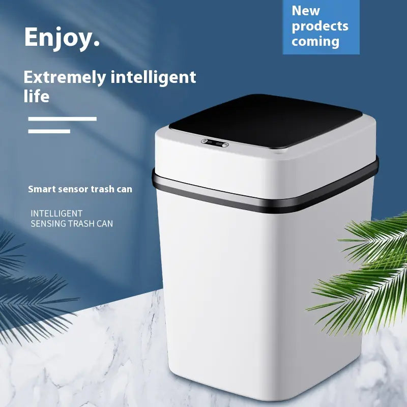 Beröringsfri Smart Soptunna med Sensor – Automatisk & Laddningsbar