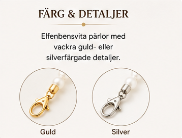 Elegant pärlrem för mobil – Crossbody