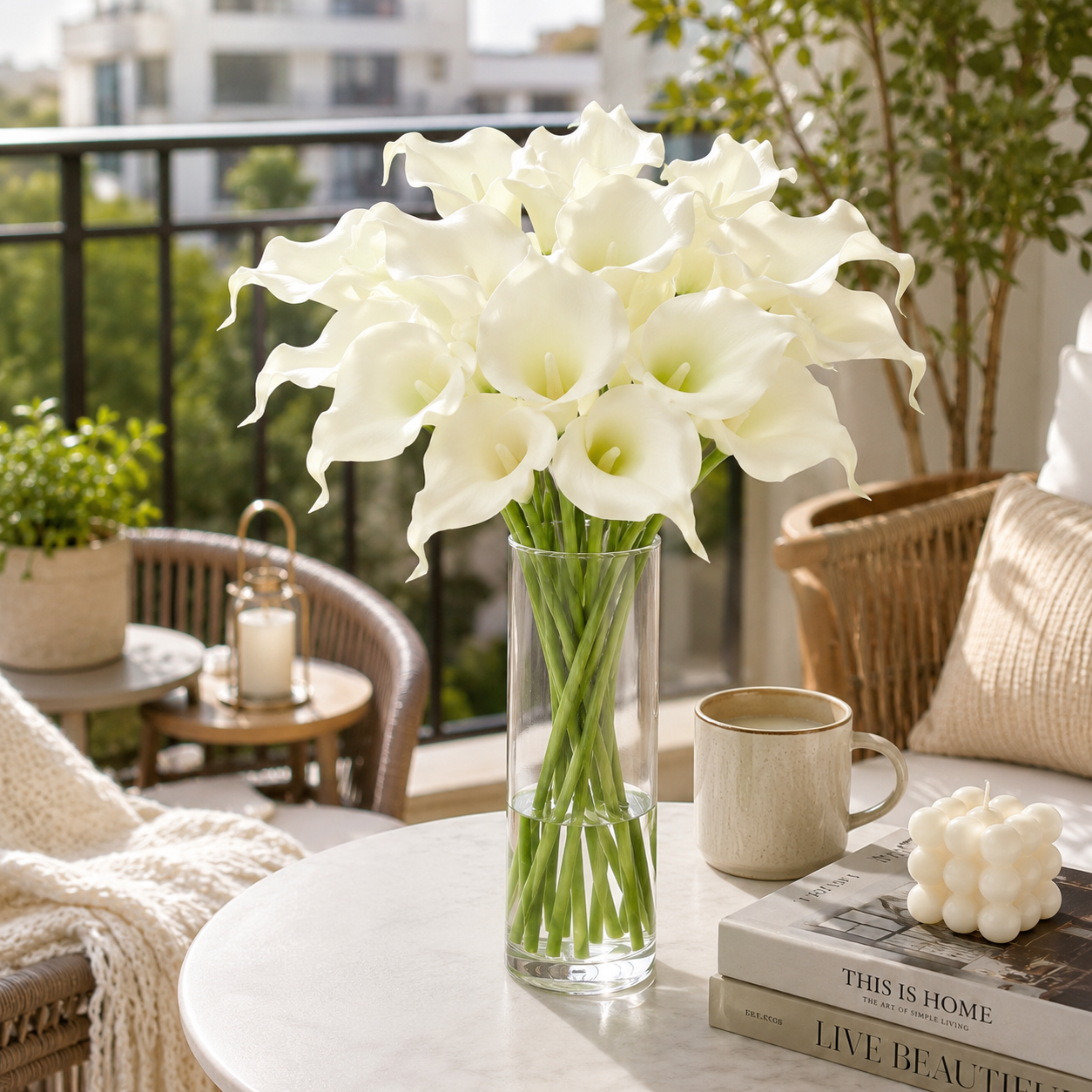 Konstgjorda Calla Liljor 10 st