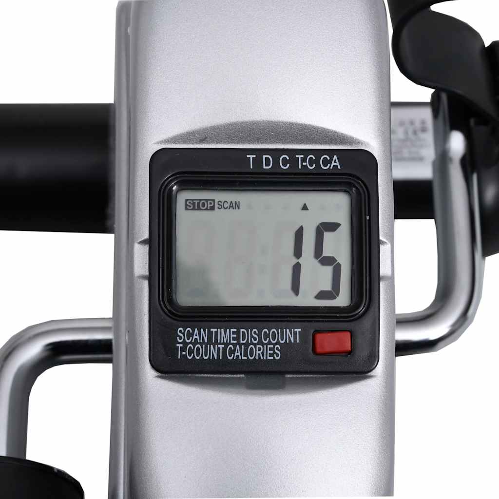 Motionscykel Mini Med Svänghjul I Plast Silver