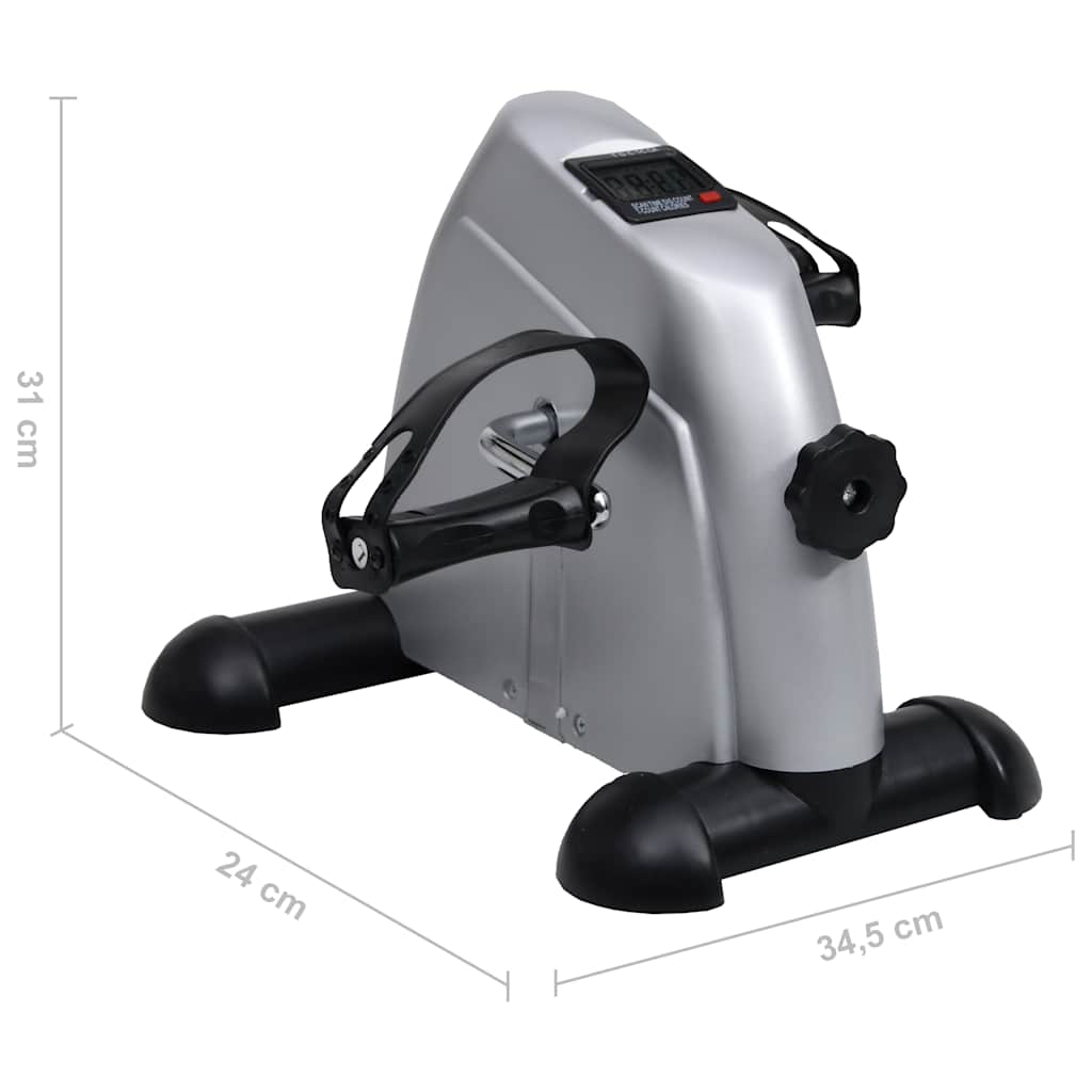 Motionscykel Mini Med Svänghjul I Plast Silver