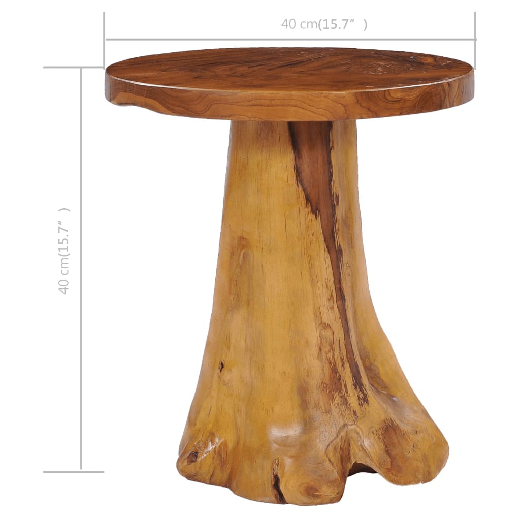 Soffbord 40X40 Cm Massiv Teak