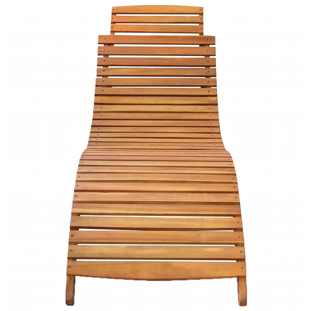 | Solsäng | 1-Person Brun 55 X 184 X 64Cm Massivt Akaciaträ
