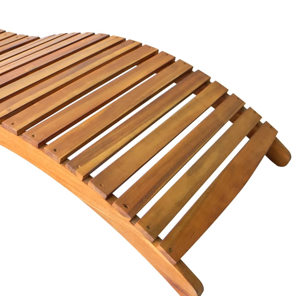 | Solsäng | 1-Person Brun 55 X 184 X 64Cm Massivt Akaciaträ