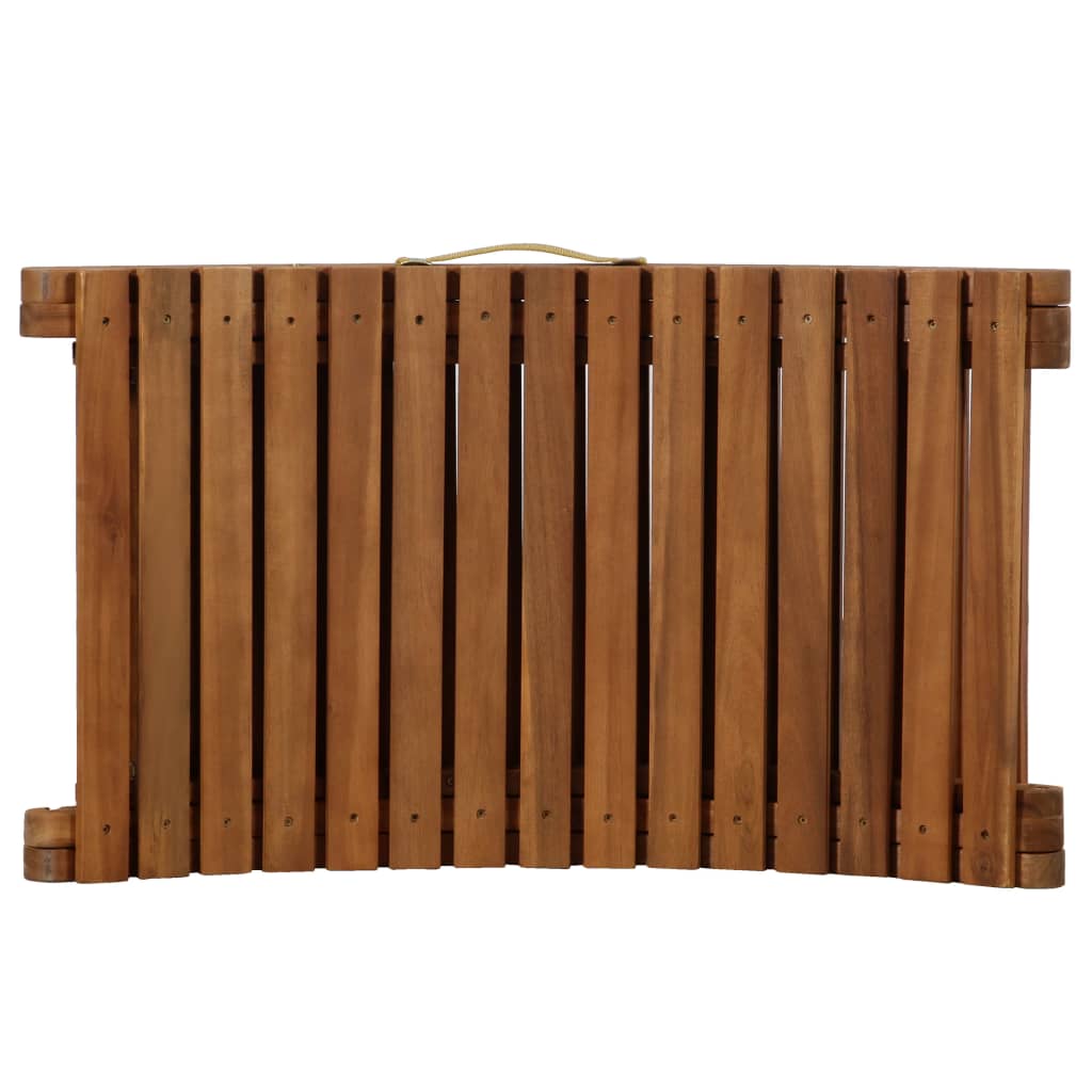 | Solsäng | Med Kudde 55 X 184 X 64Cm Massivt Akaciaträ