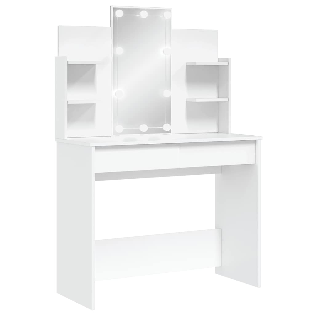 Sminkbord Med Led 96X40X142 Cm