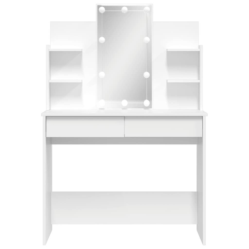 Sminkbord Med Led 96X40X142 Cm