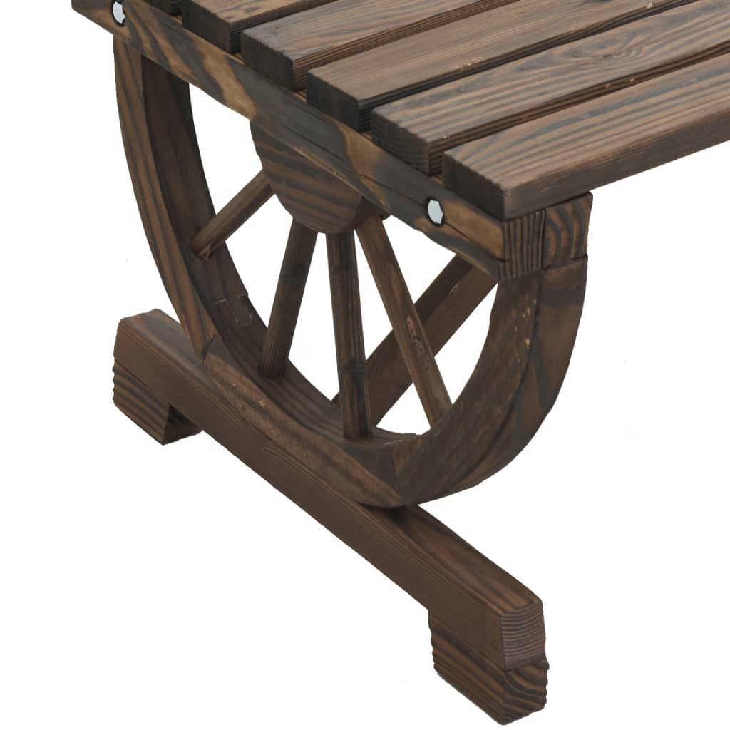 Trädgårdsbänk Massivt Granträ