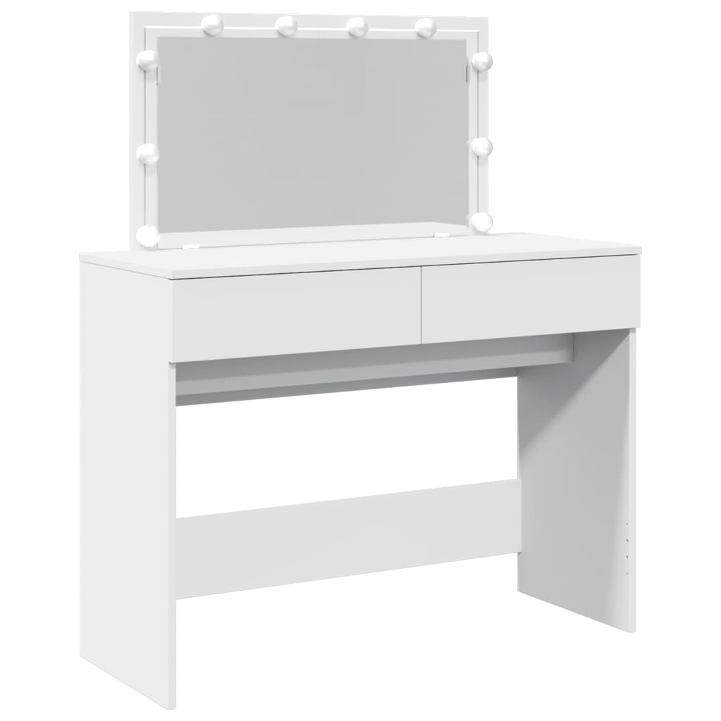 Sminkbord Med Led 100X40X120 Cm