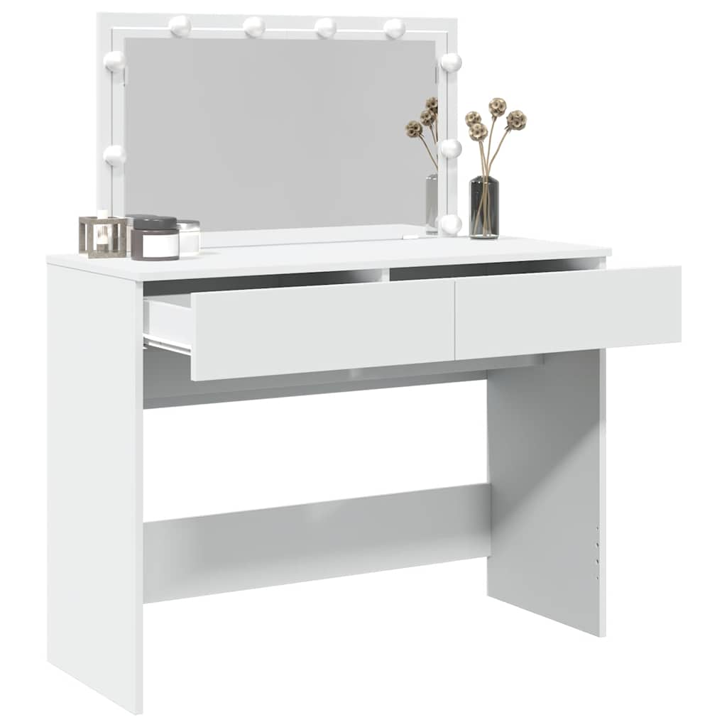 Sminkbord Med Led 100X40X120 Cm