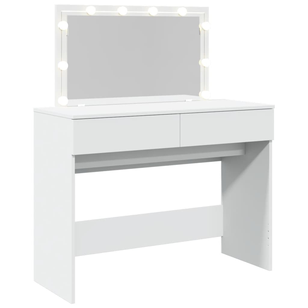 Sminkbord Med Led 100X40X120 Cm