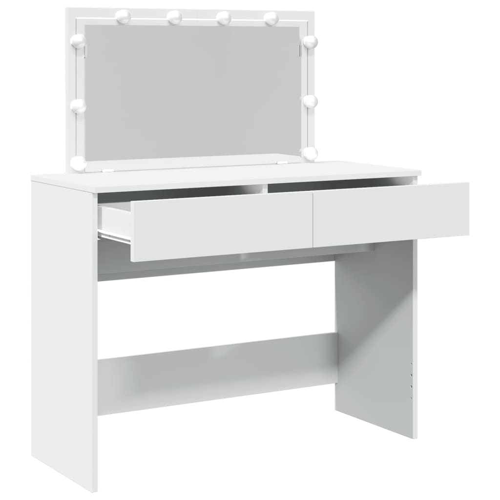 Sminkbord Med Led 100X40X120 Cm