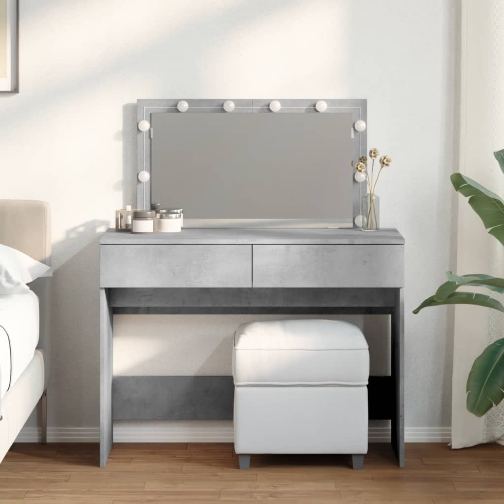 Sminkbord Med Led 100X40X120 Cm