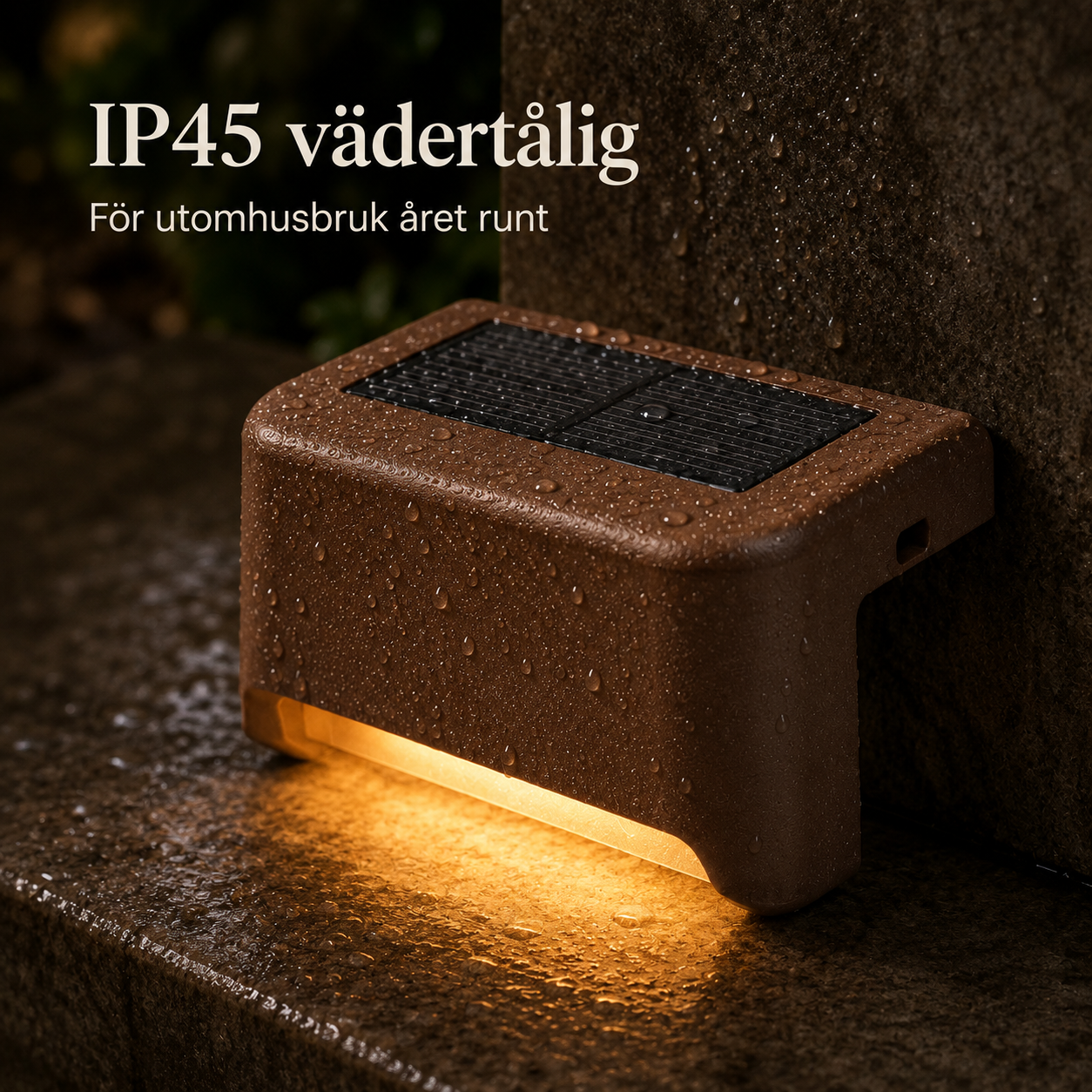 Solcellsdrivna trapp- och altanlampor