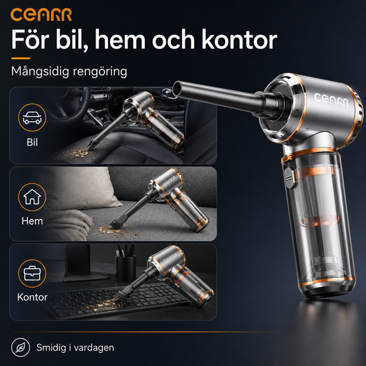 CENRR Portabel Sladdlös Handdammsugare 3-i-1 för Bil och Hem